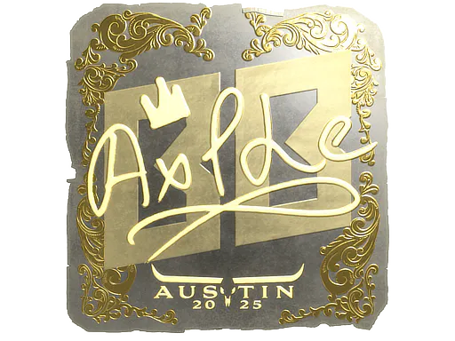 Sticker Ax1Le (Gold) | Austin 2025 - Preço e onde comprar no CS2