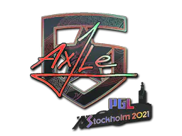 Sticker Ax1Le (Holo) | Stockholm 2021 - Preço e onde comprar no CS2