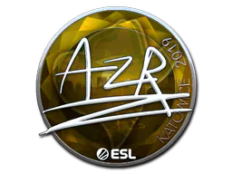 Sticker AZR (Foil) | Katowice 2019 - Preço e onde comprar no CS2