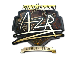 Sticker AZR (Gold) | Berlin 2019 - Preço e onde comprar no CS2