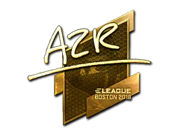 Sticker AZR (Gold) | Boston 2018 - Preço e onde comprar no CS2