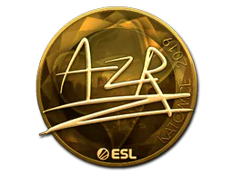 Sticker AZR (Gold) | Katowice 2019 - Preço e onde comprar no CS2