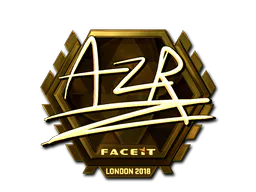 Sticker AZR (Gold) | London 2018 - Preço e onde comprar no CS2