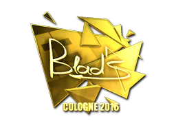 Sticker B1ad3 (Gold) | Cologne 2016 - Preço e onde comprar no CS2