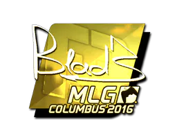 Sticker B1ad3 (Gold) | MLG Columbus 2016 - Preço e onde comprar no CS2