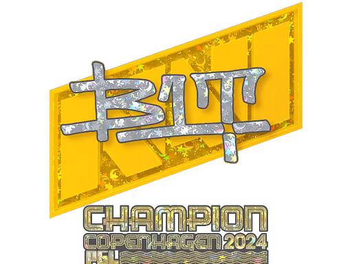 Sticker b1t (Glitter, Champion) | Copenhagen 2024 - Preço e onde comprar no CS2