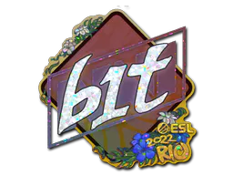 Sticker b1t (Glitter) | Rio 2022 - Preço e onde comprar no CS2