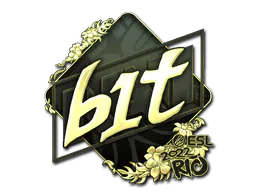 Sticker b1t (Gold) | Rio 2022 - Preço e onde comprar no CS2