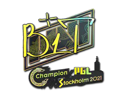 Sticker b1t (Holo) | Stockholm 2021 - Preço e onde comprar no CS2