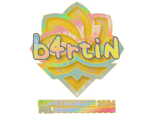 Sticker b4rtiN (Holo) | Copenhagen 2024 - Preço e onde comprar no CS2