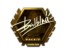 Sticker balblna (Gold) | London 2018 - Preço e onde comprar no CS2