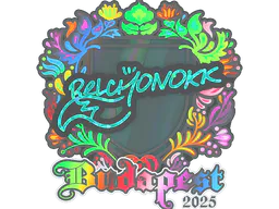 Sticker BELCHONOKK (Holo) | Budapest 2025 - Preço e onde comprar no CS2