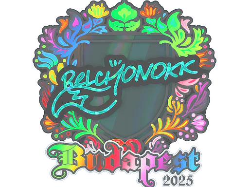 Sticker BELCHONOKK (Holo) | Budapest 2025 - Preço e onde comprar no CS2