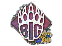 Sticker BIG (Glitter) | Rio 2022 - Preço e onde comprar no CS2