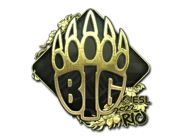 Sticker BIG (Gold) | Rio 2022 - Preço e onde comprar no CS2