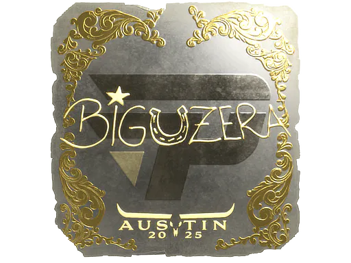 Sticker biguzera (Gold) | Austin 2025 - Preço e onde comprar no CS2