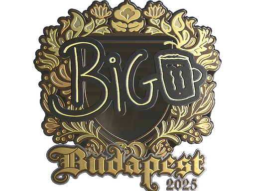 Sticker biguzera (Gold) | Budapest 2025 - Preço e onde comprar no CS2