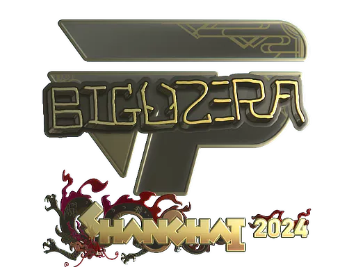 Sticker biguzera (Gold) | Shanghai 2024 - Preço e onde comprar no CS2