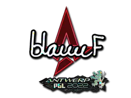 Sticker blameF (Glitter) | Antwerp 2022 - Preço e onde comprar no CS2
