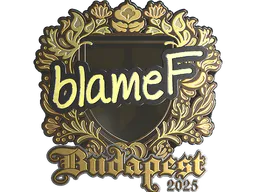 Sticker blameF (Gold) | Budapest 2025 - Preço e onde comprar no CS2