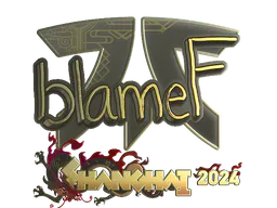 Sticker blameF (Gold) | Shanghai 2024 - Preço e onde comprar no CS2