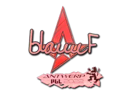Sticker blameF (Holo) | Antwerp 2022 - Preço e onde comprar no CS2