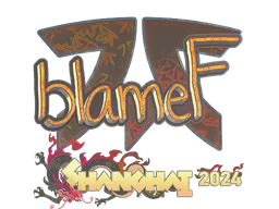 Sticker blameF (Holo) | Shanghai 2024 - Preço e onde comprar no CS2