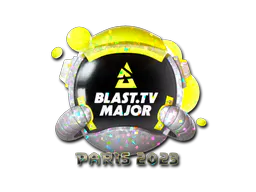 Sticker BLAST.tv (Glitter) | Paris 2023 - Preço e onde comprar no CS2