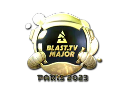 Sticker BLAST.tv (Gold) | Paris 2023 - Preço e onde comprar no CS2