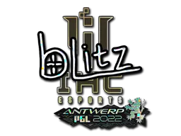 Sticker bLitz (Glitter) | Antwerp 2022 - Preço e onde comprar no CS2