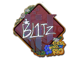Sticker bLitz (Glitter) | Rio 2022 - Preço e onde comprar no CS2