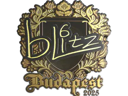 Sticker bLitz (Gold) | Budapest 2025 - Preço e onde comprar no CS2