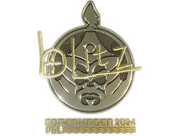 Sticker bLitz (Gold) | Copenhagen 2024 - Preço e onde comprar no CS2