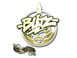 Sticker bLitz (Gold) | Paris 2023 - Preço e onde comprar no CS2