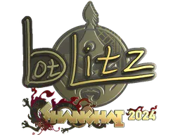 Sticker bLitz (Gold) | Shanghai 2024 - Preço e onde comprar no CS2