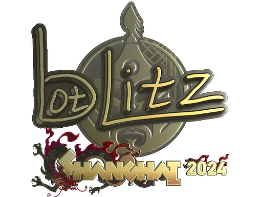 Sticker bLitz (Gold) | Shanghai 2024 - Preço e onde comprar no CS2