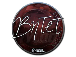 Sticker BnTeT (Foil) | Katowice 2019 - Preço e onde comprar no CS2