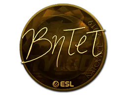 Sticker BnTeT (Gold) | Katowice 2019 - Preço e onde comprar no CS2