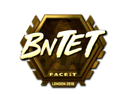 Sticker BnTeT (Gold) | London 2018 - Preço e onde comprar no CS2