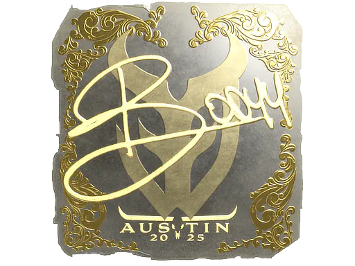 Sticker bodyy (Gold) | Austin 2025 - Preço e onde comprar no CS2