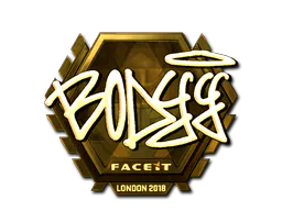 Sticker bodyy (Gold) | London 2018 - Preço e onde comprar no CS2