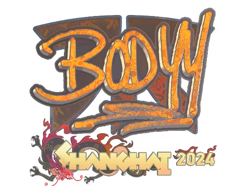 Sticker bodyy (Holo) | Shanghai 2024 - Preço e onde comprar no CS2