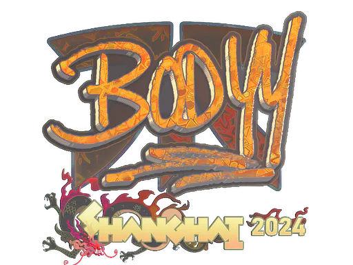 Sticker bodyy (Holo) | Shanghai 2024 - Preço e onde comprar no CS2