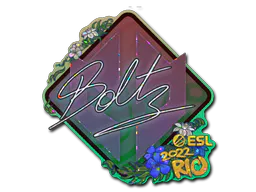 Sticker boltz (Glitter) | Rio 2022 - Preço e onde comprar no CS2
