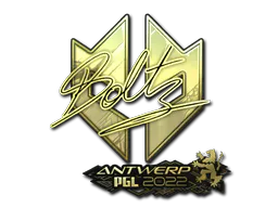 Sticker boltz (Gold) | Antwerp 2022 - Preço e onde comprar no CS2