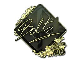 Sticker boltz (Gold) | Rio 2022 - Preço e onde comprar no CS2