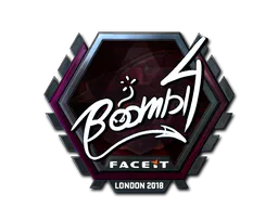 Sticker Boombl4 (Foil) | London 2018 - Preço e onde comprar no CS2