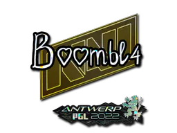 Sticker Boombl4 (Glitter) | Antwerp 2022 - Preço e onde comprar no CS2