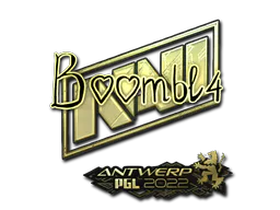 Sticker Boombl4 (Gold) | Antwerp 2022 - Preço e onde comprar no CS2