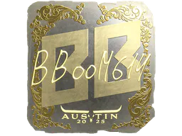 Sticker Boombl4 (Gold) | Austin 2025 - Preço e onde comprar no CS2